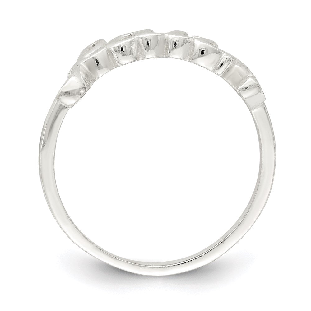 Sterlingsilber Poliert 'faith' Ring