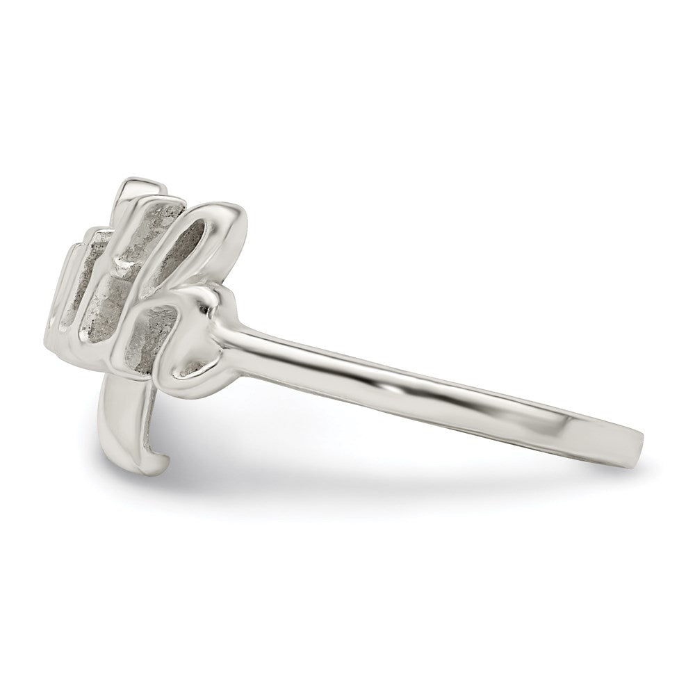 Sterlingsilber Poliert 'faith' Ring