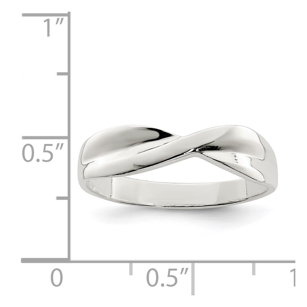Sterlingsilber Poliert Gedreht Ring