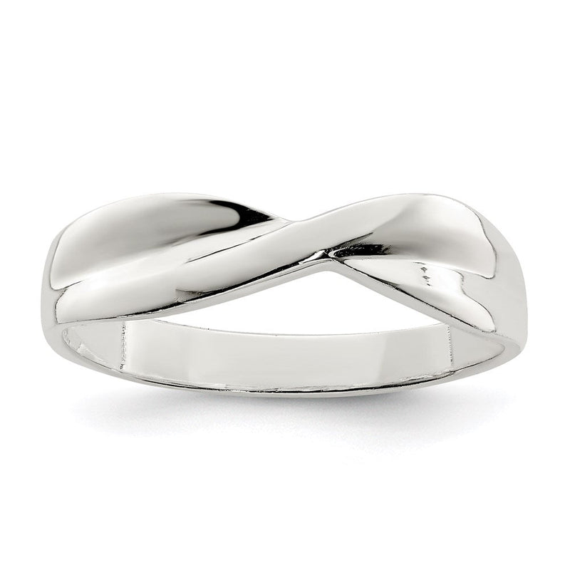 Sterlingsilber Poliert Gedreht Ring
