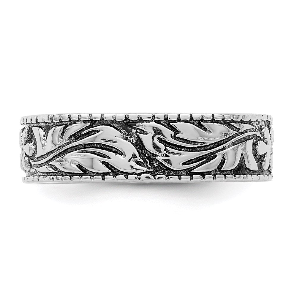 Sterlingsilber Antikisiert Blumen Ring