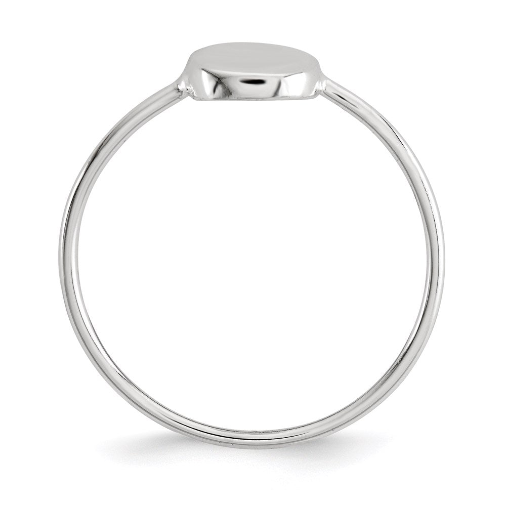 Sterlingsilber Poliert Kreis Ring
