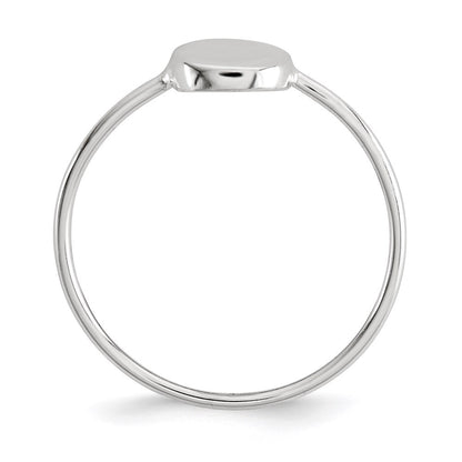 Sterlingsilber Poliert Kreis Ring
