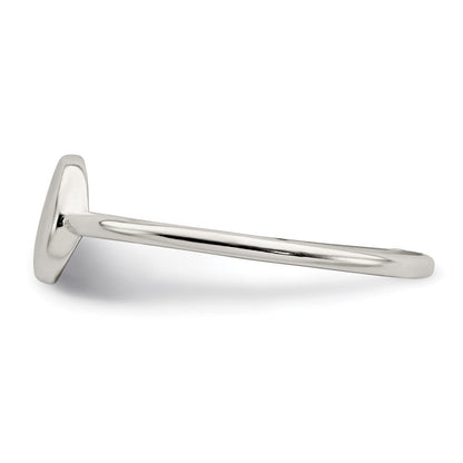 Sterlingsilber Poliert Kreis Ring