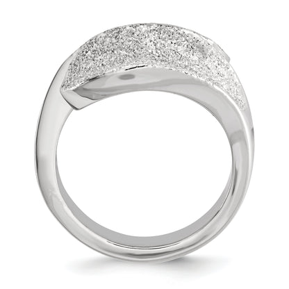 Sterlingsilber Rhodiniert Lasergeschnitten Fantasie Ring
