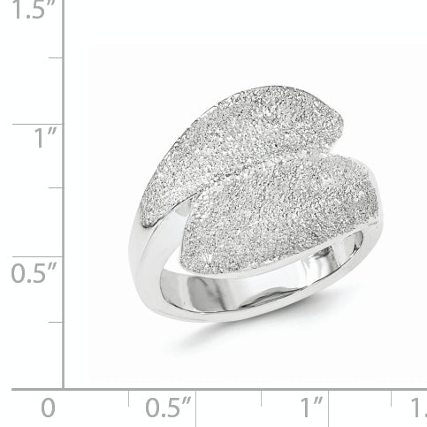 Sterlingsilber Rhodiniert Lasergeschnitten Fantasie Ring