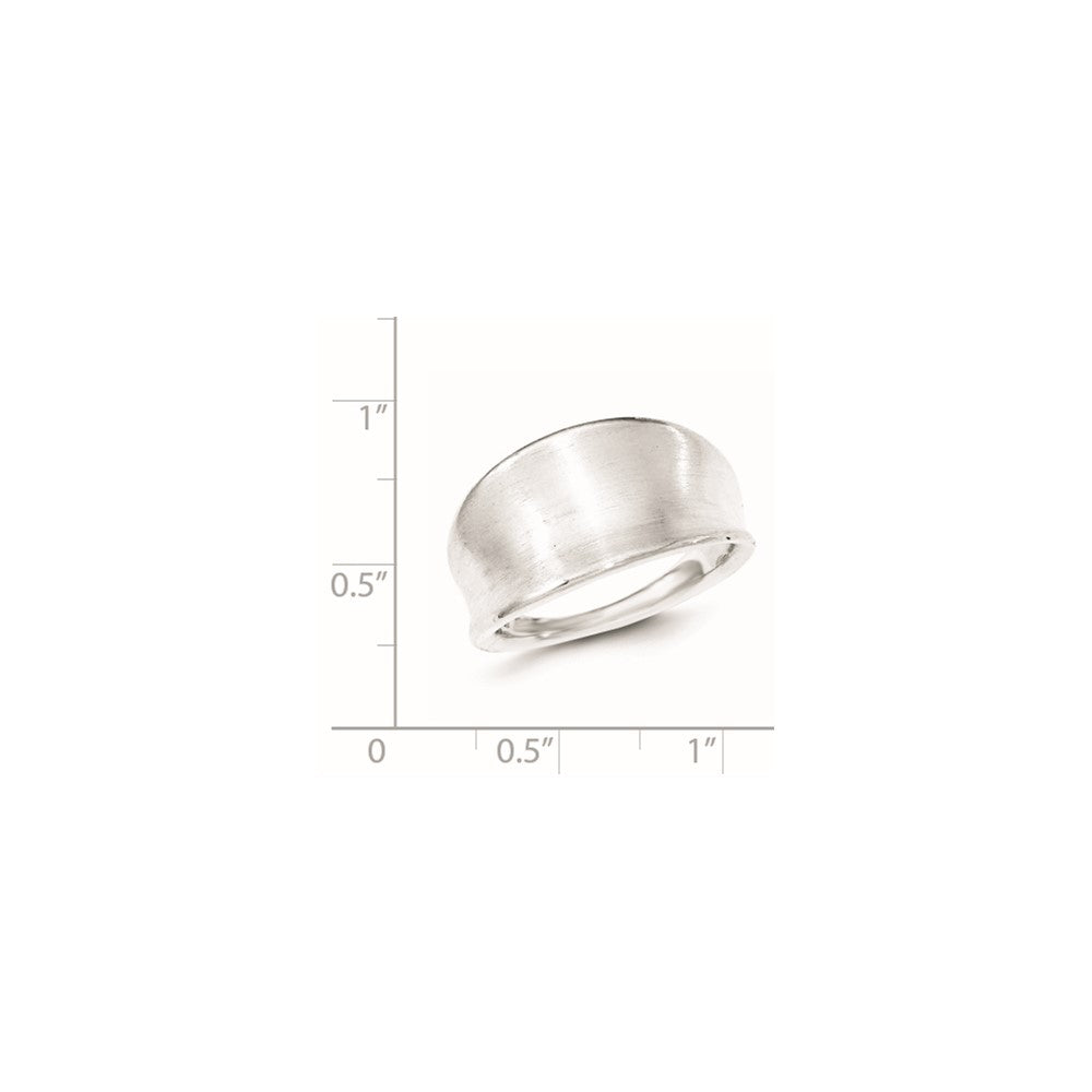 Sterlingsilber Poliert & Satiniert Groove Ring