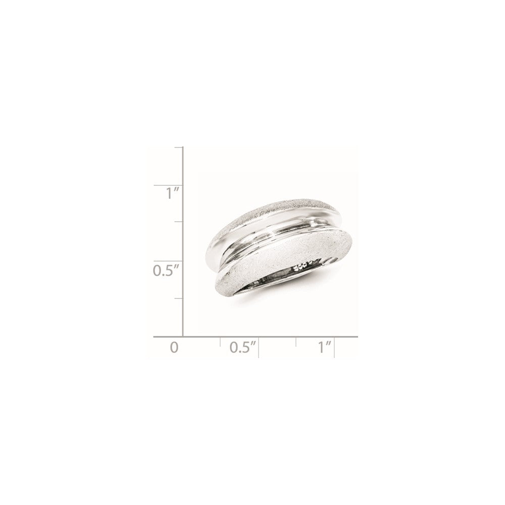 Sterlingsilber Poliert & Satiniert Ring