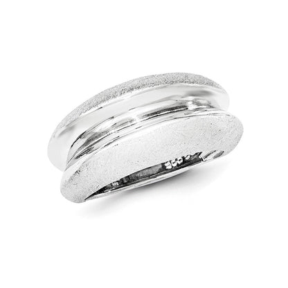 Sterlingsilber Poliert & Satiniert Ring