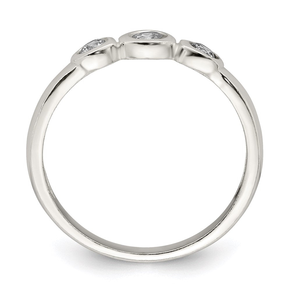 Sterlingsilber Poliert Zirkonia Ring