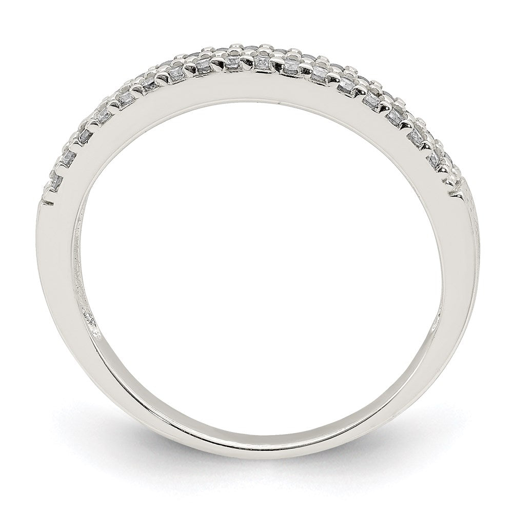 Sterlingsilber Zirkonia Ring (size 8 Nur)