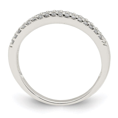 Sterlingsilber Zirkonia Ring (size 8 Nur)