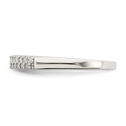 Sterlingsilber Zirkonia Ring (size 8 Nur)