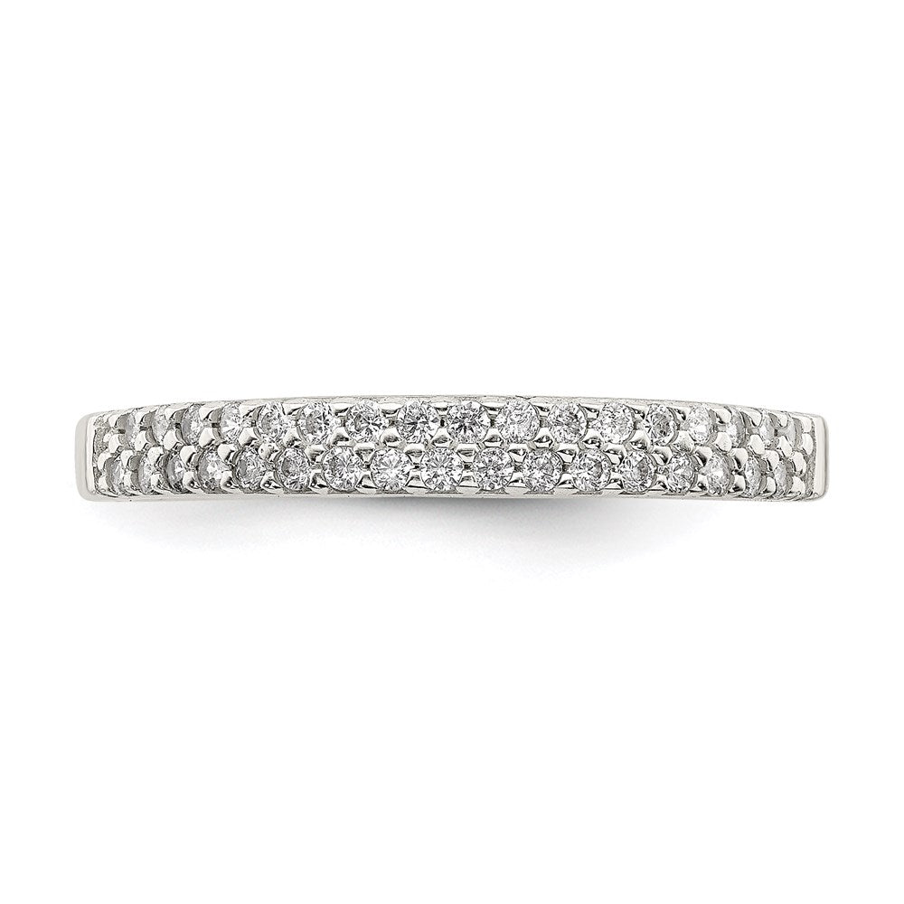 Sterlingsilber Zirkonia Ring (size 8 Nur)