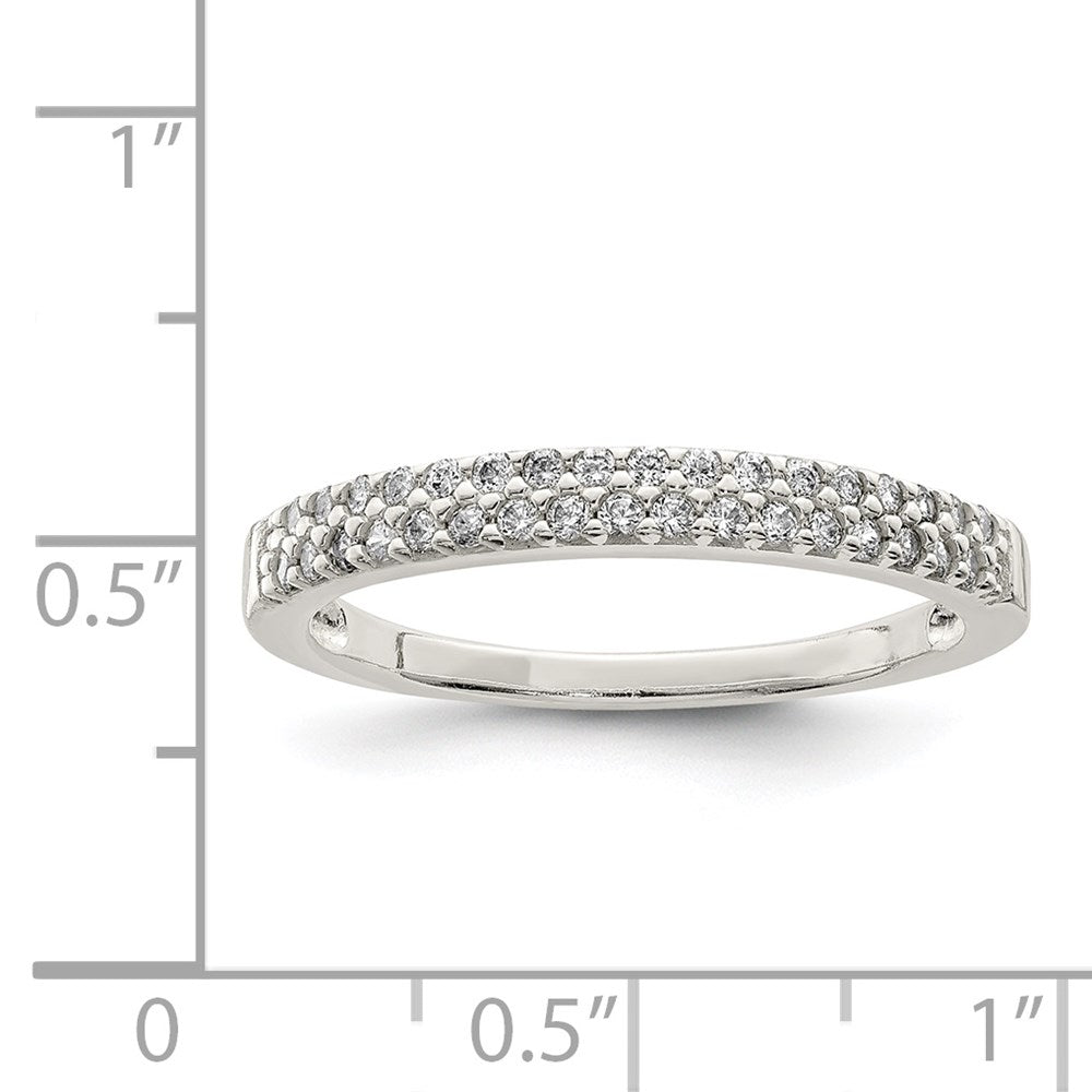 Sterlingsilber Zirkonia Ring (size 8 Nur)