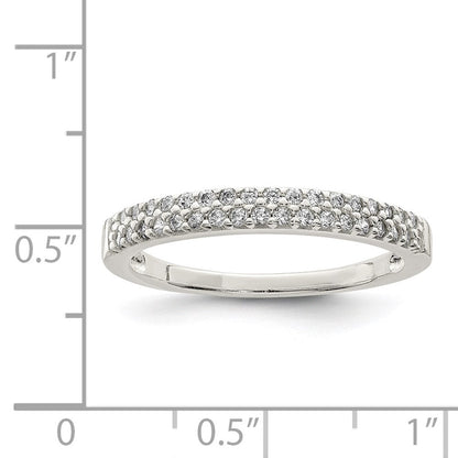 Sterlingsilber Zirkonia Ring (size 8 Nur)