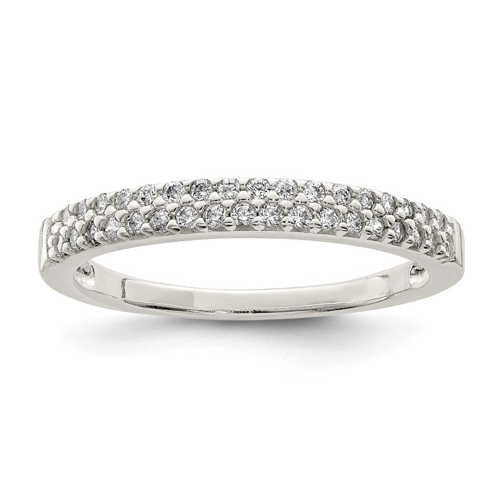 Sterlingsilber Zirkonia Ring (size 8 Nur)