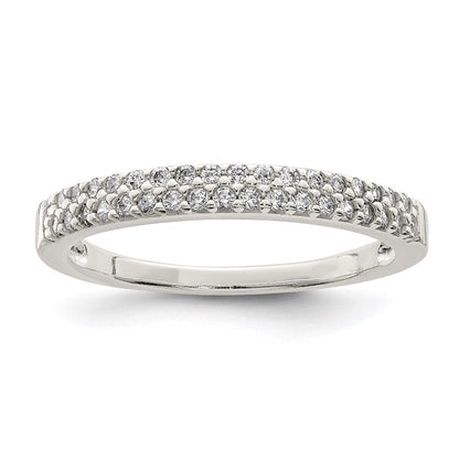 Sterlingsilber Zirkonia Ring (size 8 Nur)