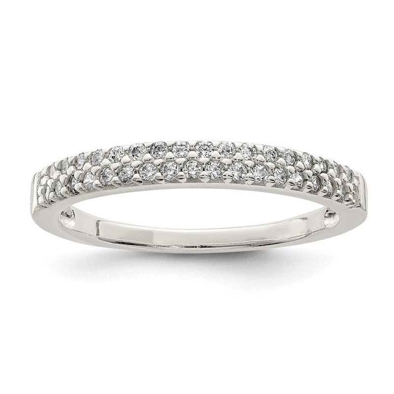 Sterlingsilber Zirkonia Ring (size 8 Nur)