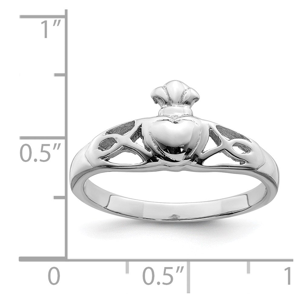 Sterlingsilber Rhodiniert Poliert Keltisch Ring