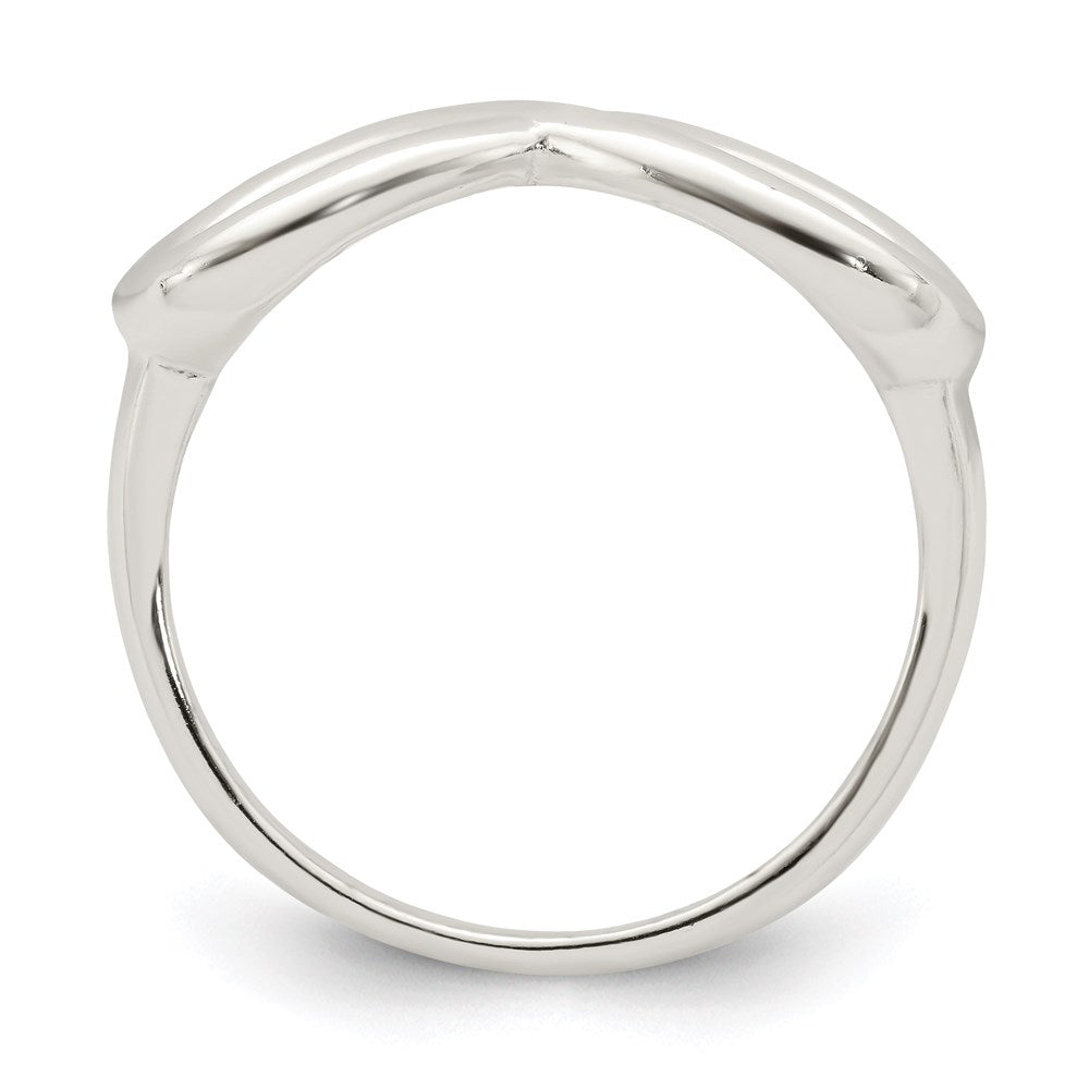 Sterlingsilber Poliert Unendlichkeit Ring