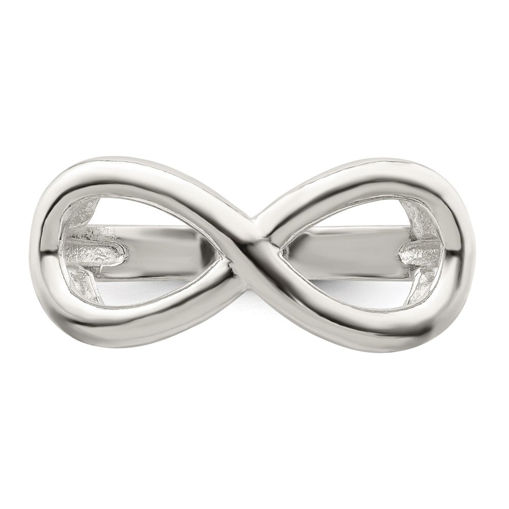 Sterlingsilber Poliert Unendlichkeit Ring