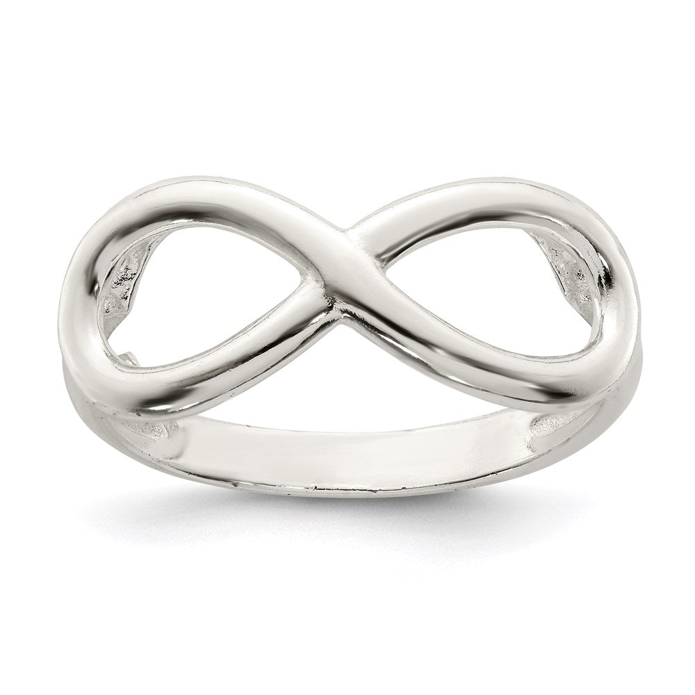 Sterlingsilber Poliert Unendlichkeit Ring