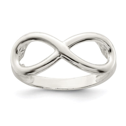 Sterlingsilber Poliert Unendlichkeit Ring