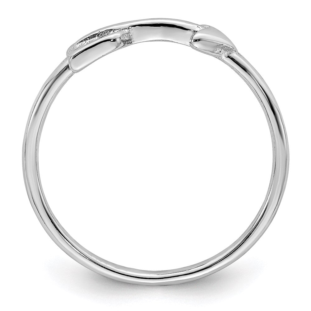 Sterlingsilber Rhodiniert Poliert Pfeil Ring