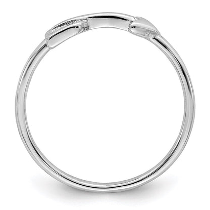 Sterlingsilber Rhodiniert Poliert Pfeil Ring