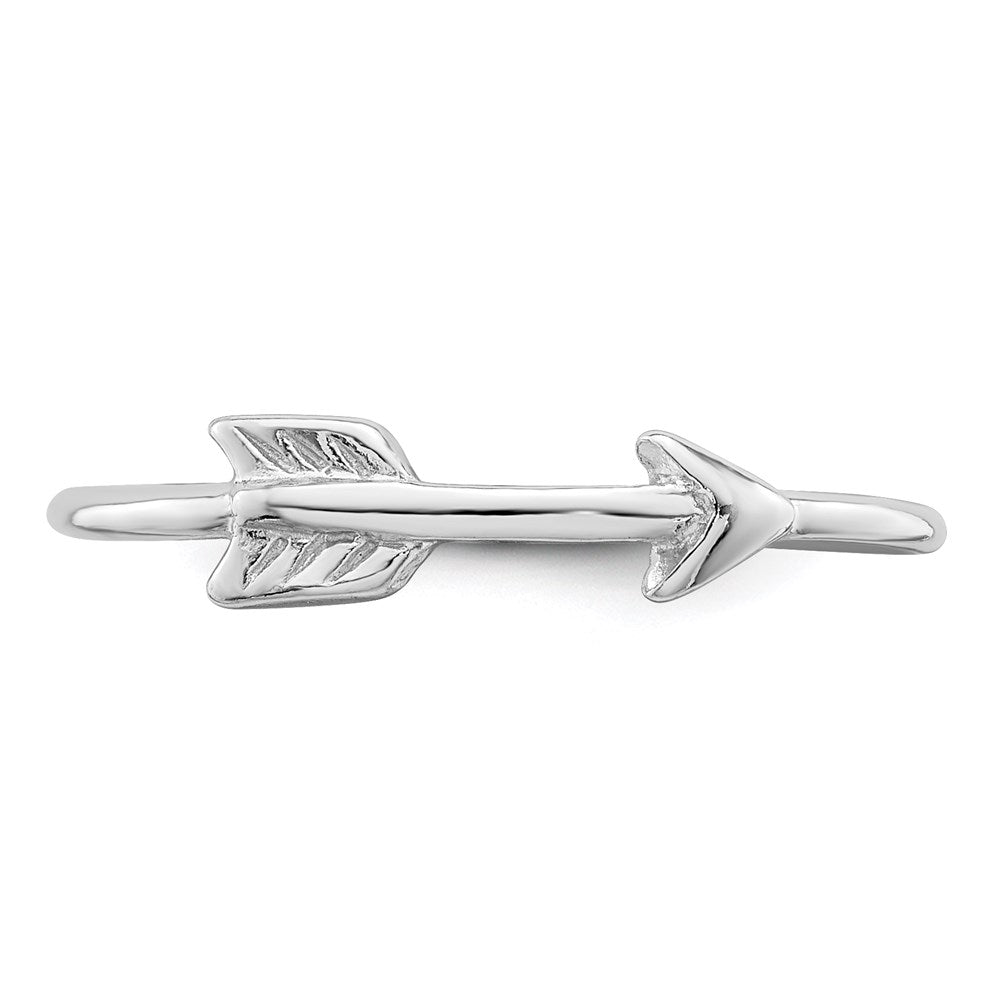 Sterlingsilber Rhodiniert Poliert Pfeil Ring
