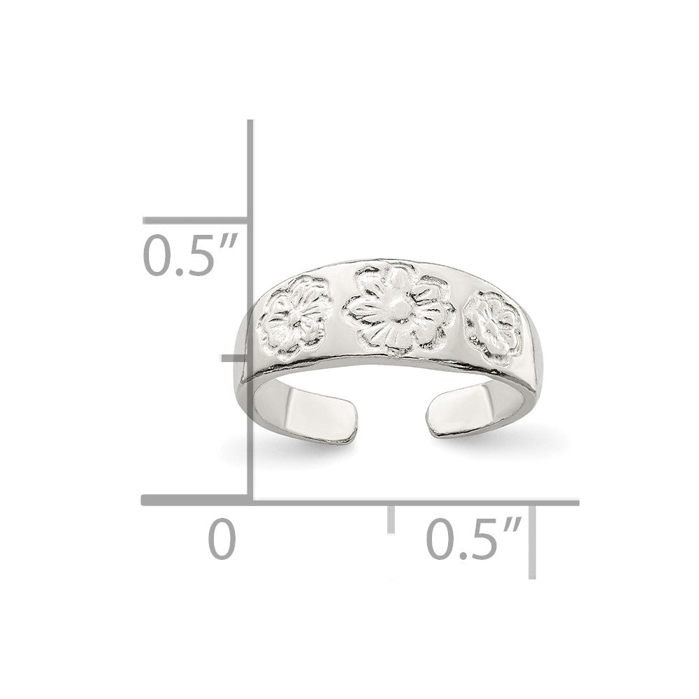 Sterlingsilber Zehenring