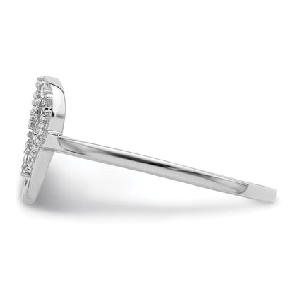 Sterlingsilber Rhodiniert Zirkonia Totenkopf Ring
