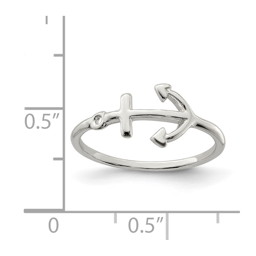 Sterlingsilber Poliert Anker Ring