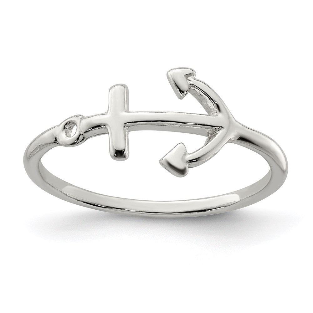Sterlingsilber Poliert Anker Ring