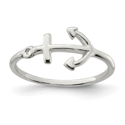 Sterlingsilber Poliert Anker Ring