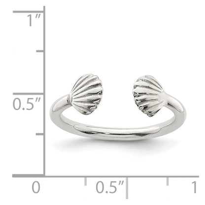Sterlingsilber Muschel Ring
