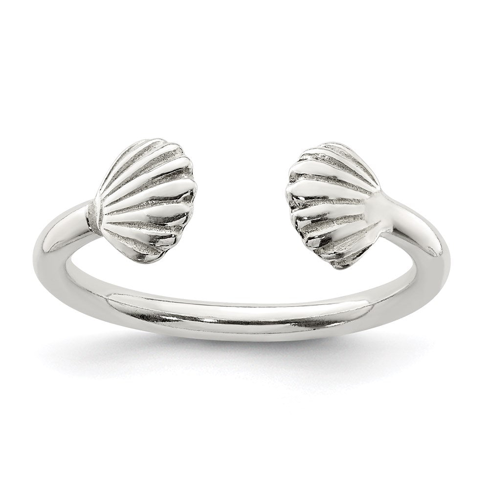 Sterlingsilber Muschel Ring