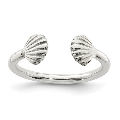 Sterlingsilber Muschel Ring