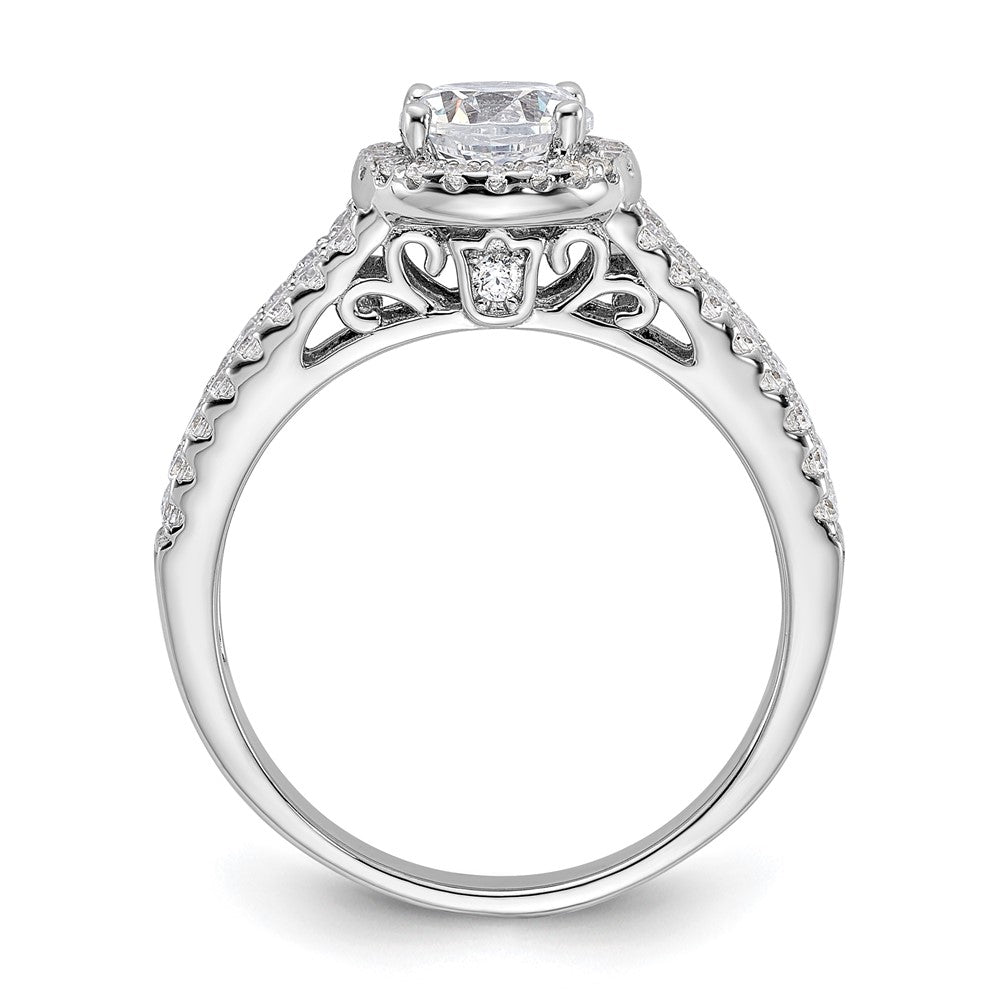 Sterlingsilber Rhodiniert & Zirkonia Ring