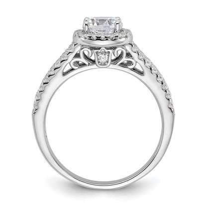 Sterlingsilber Rhodiniert & Zirkonia Ring