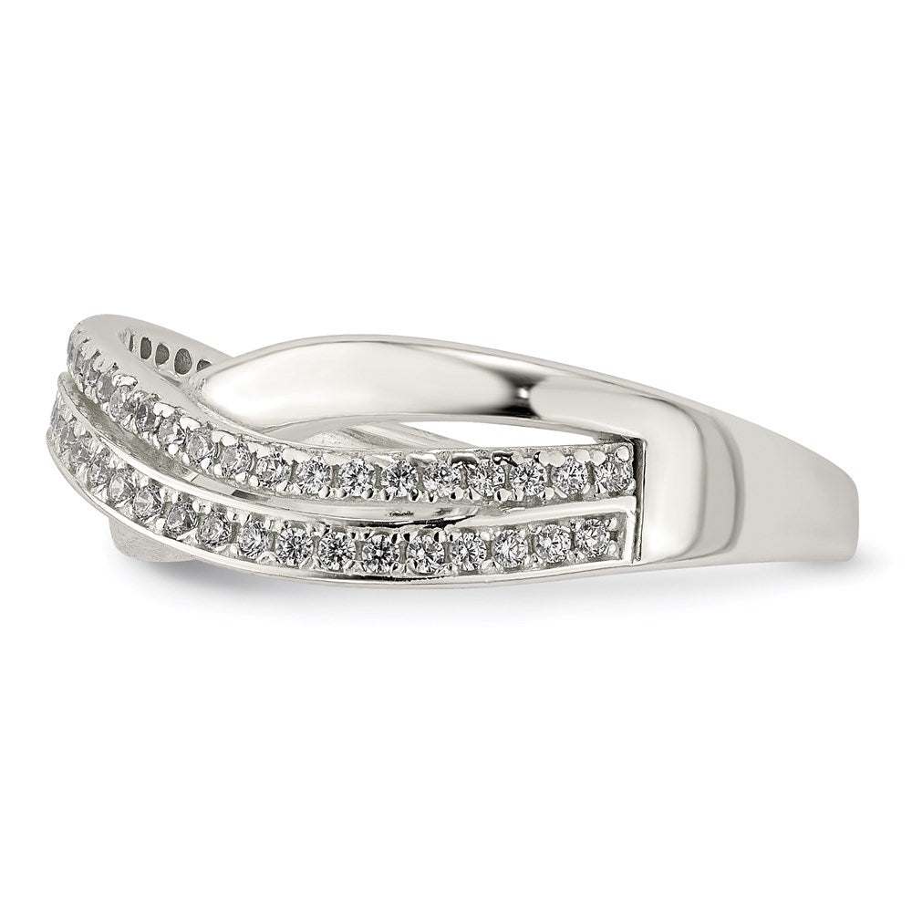 Sterlingsilber und Zirkonia Ring (size 6 Nur)