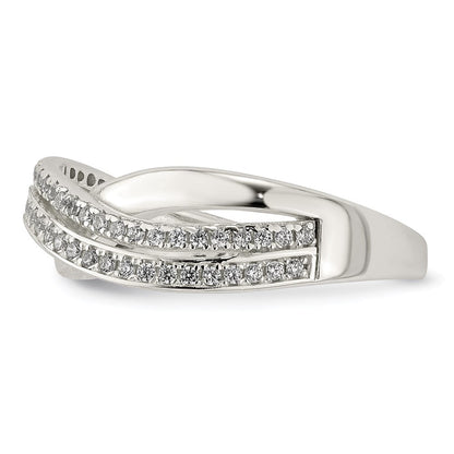Sterlingsilber und Zirkonia Ring (size 6 Nur)