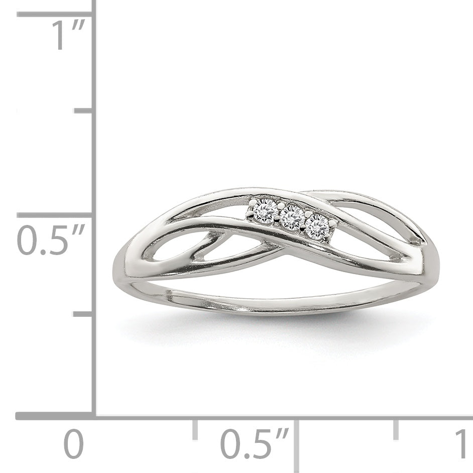 Sterlingsilber Zirkonia Ring