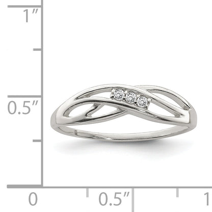 Sterlingsilber Zirkonia Ring