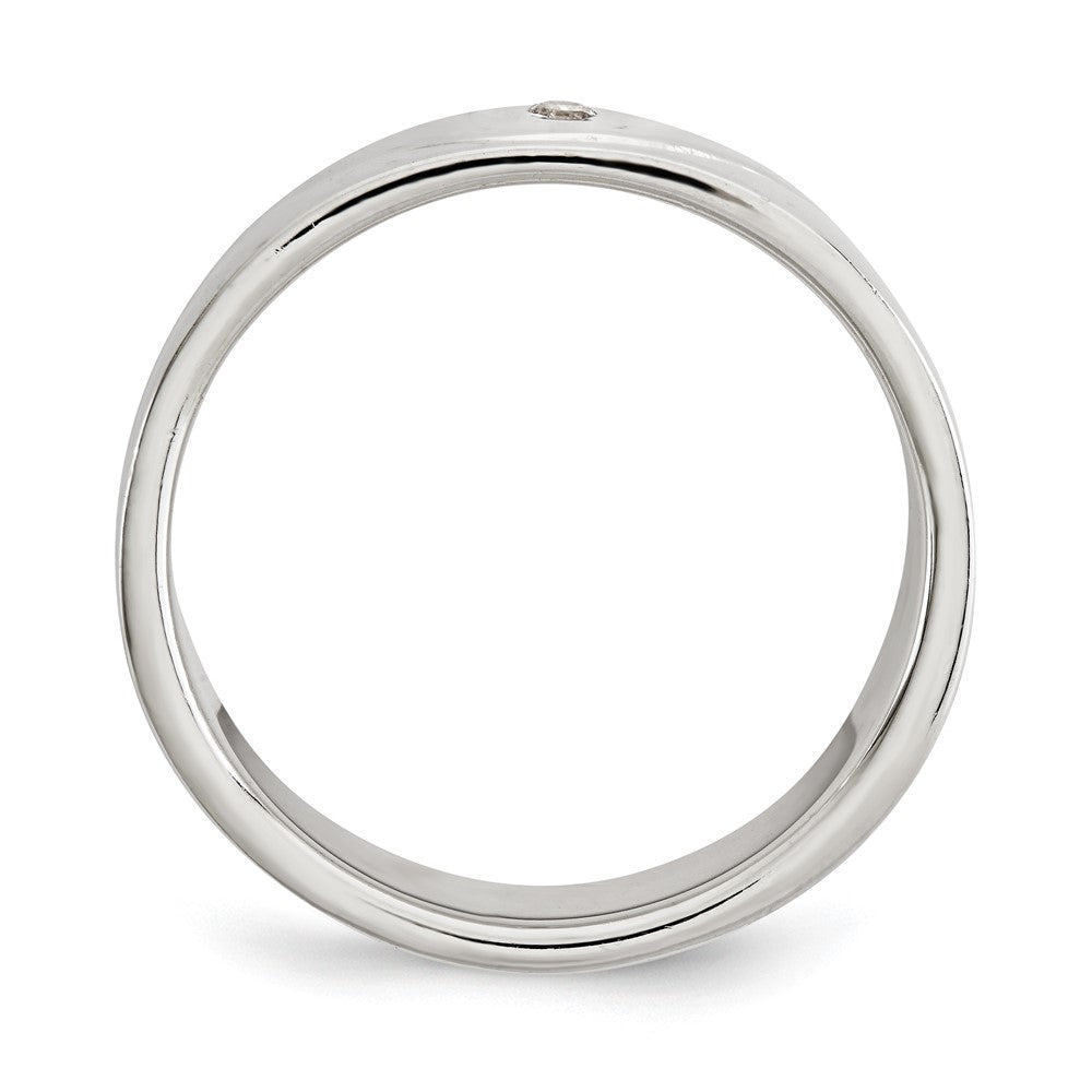 Sterlingsilber Poliert Zirkonia Ring