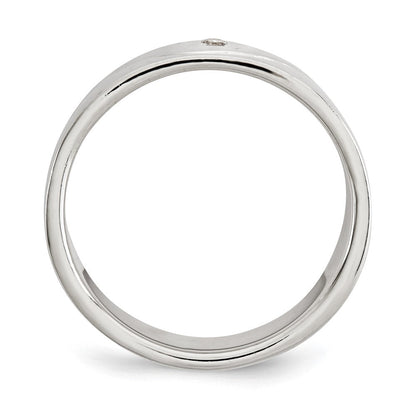 Sterlingsilber Poliert Zirkonia Ring