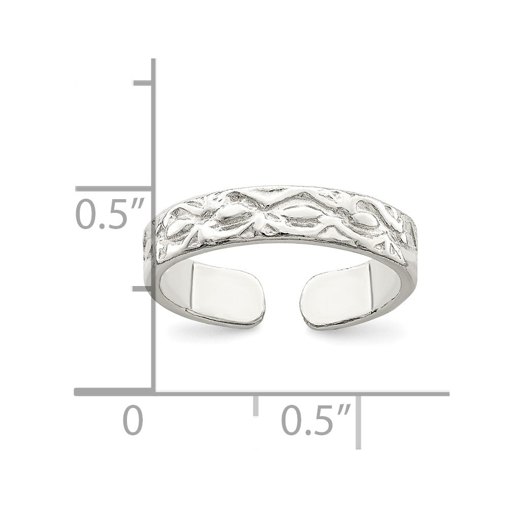 Sterlingsilber Zehenring