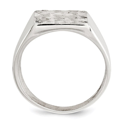 Sterlingsilber Poliert Strukturiert Ring