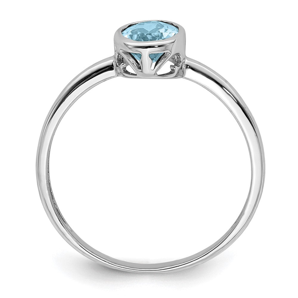 Sterlingsilber Rhodiniert Poliert Peridot Oval Ring